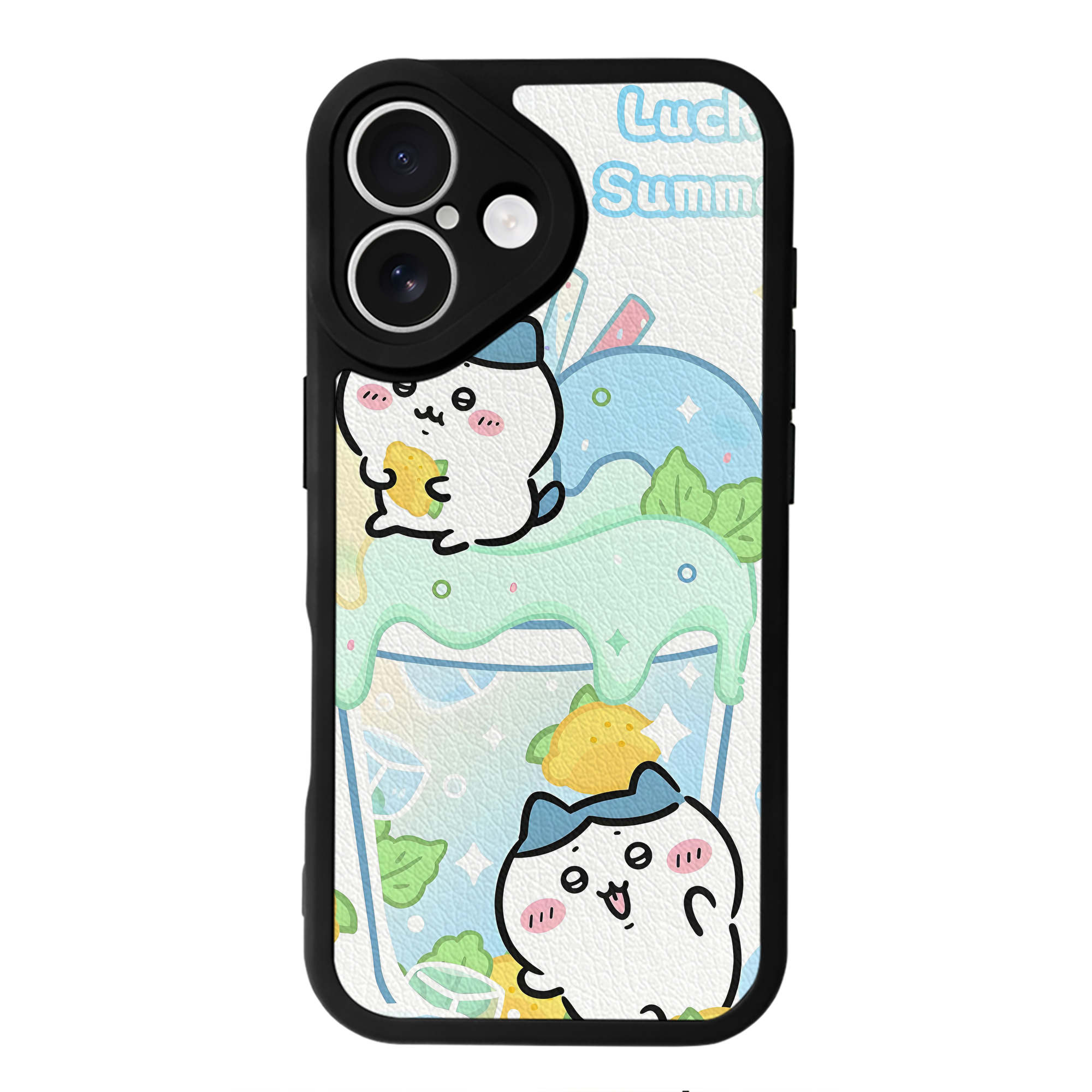 （画像用） ちいかわ Chii-kawa 【iPhone 16シリーズ対応】シリコンスマホケース（レザー調） 材質：シリコン